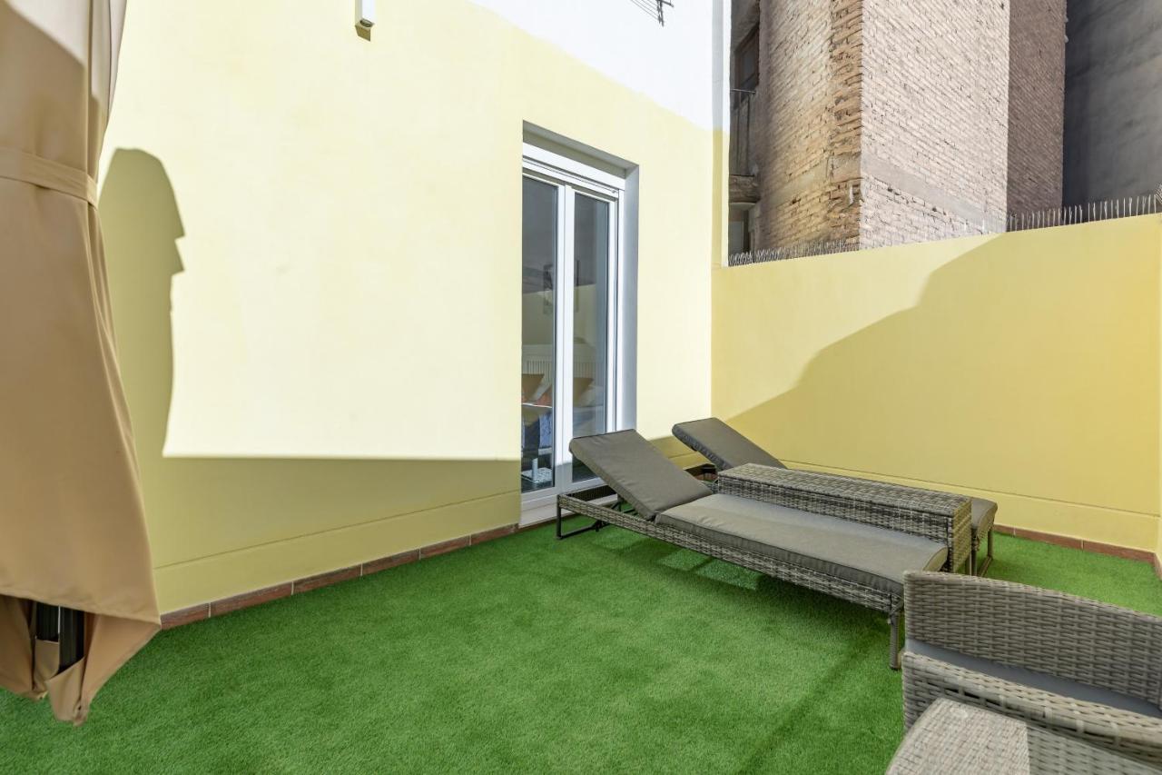 Gorgeous Apt With A Large Private Terrace Valência Exterior foto