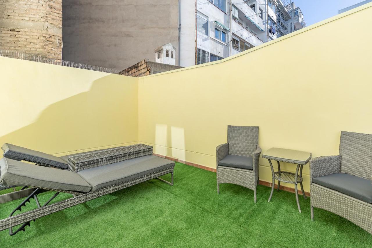 Gorgeous Apt With A Large Private Terrace Valência Exterior foto